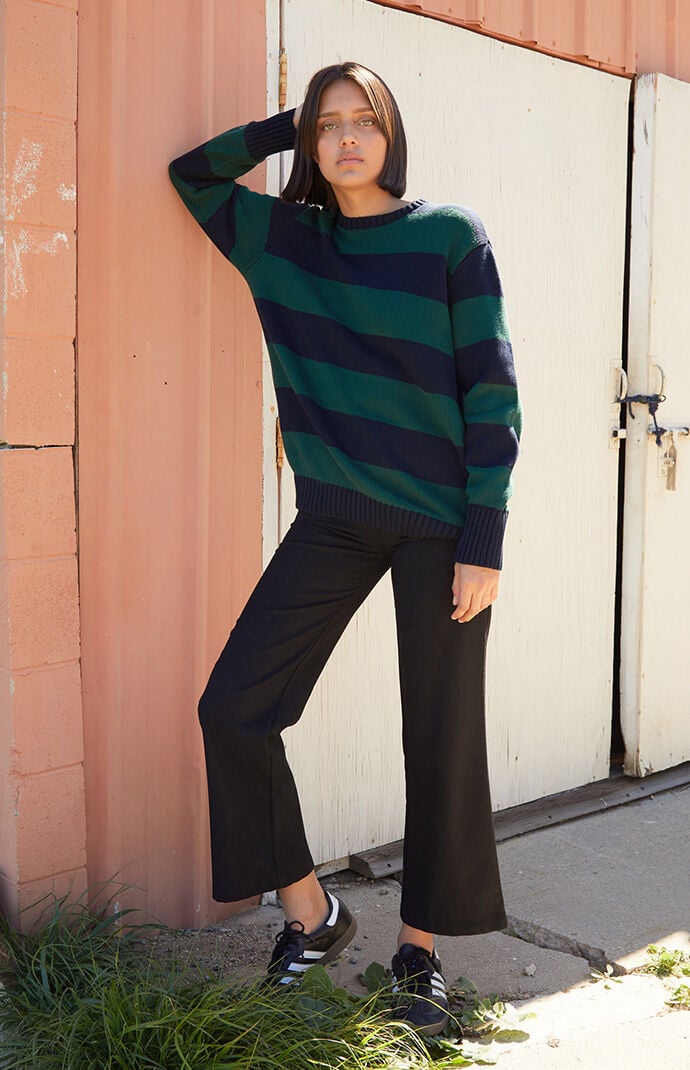 Navy green sweater sales