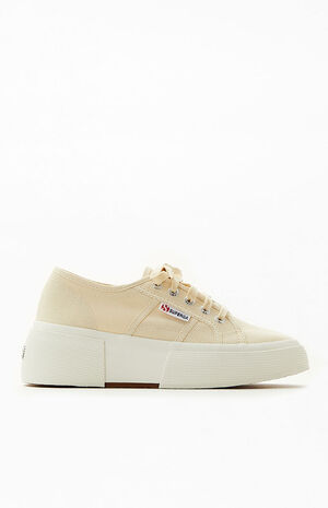 Women's Beige 2287 Bubble Platform Sneakers