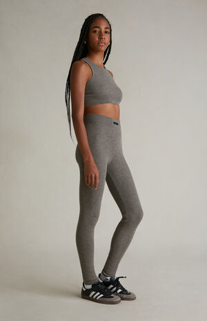 Women's Homestead Heather High Power Ribbed Knit Leggings image number 2