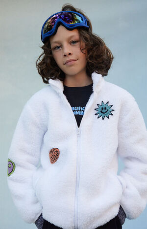 Patches Sherpa Zip-Up Jacket image number 1