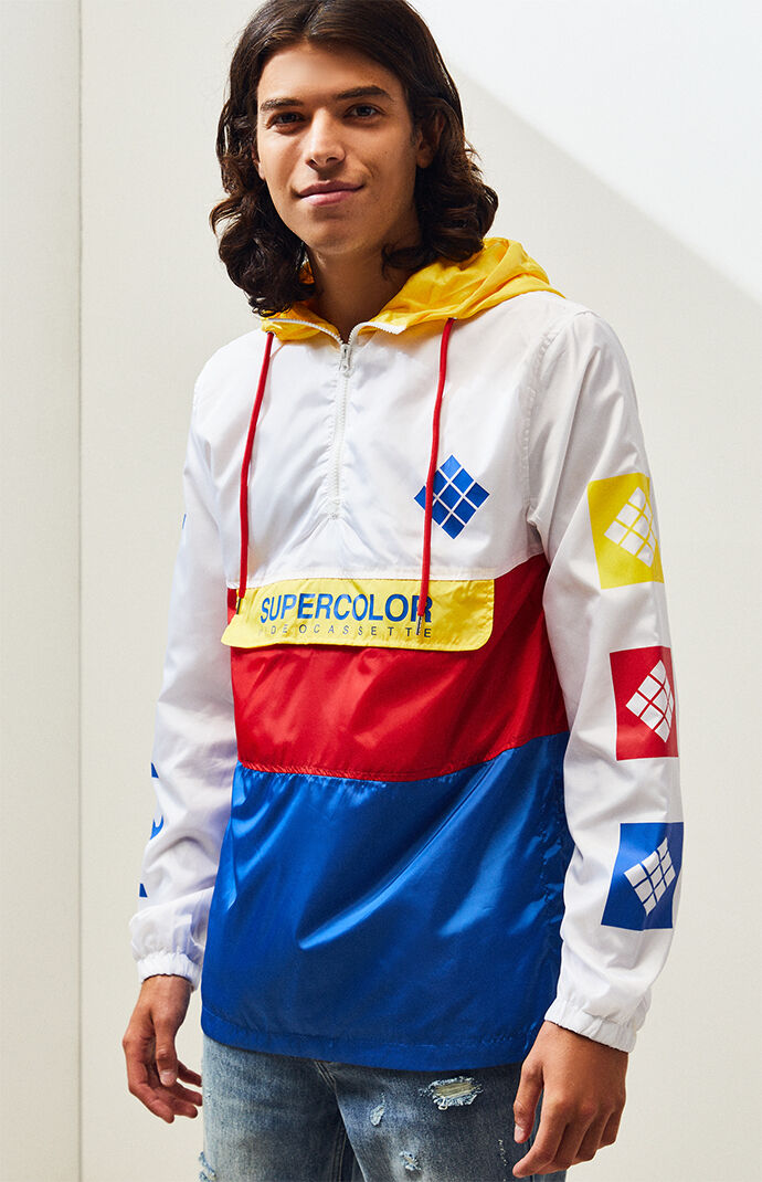 Polaroid colorblock windbreaker online