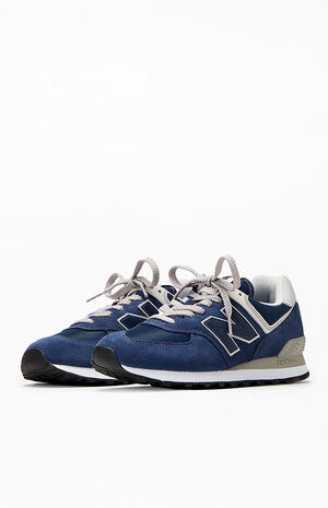 Women's Navy 574 Sneakers image number 2