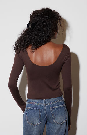 Softest Cowl Neck Long Sleeve Top image number 3