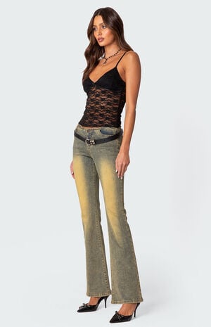 Eira Sheer Lace Tank Top image number 3