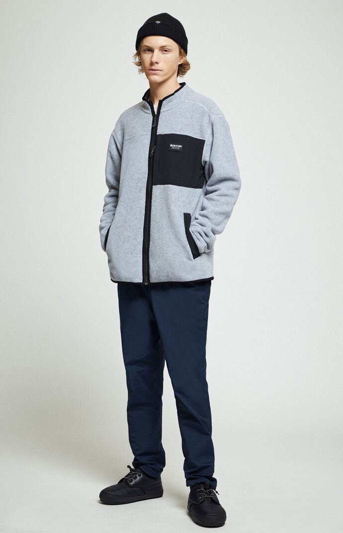 Heather Grey Hearth Polar Fleece Zip-Up