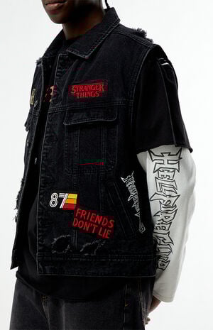 x Stranger Things Dungeon Master Denim Vest image number 3