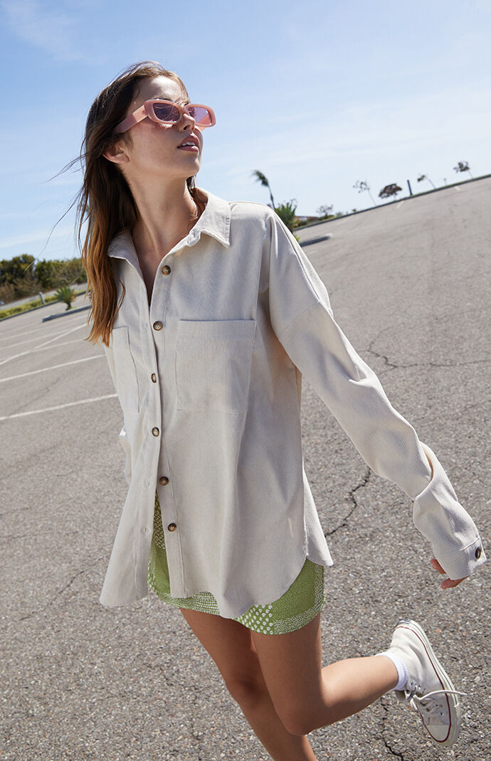 Long Sleeve Boyfriend Button Up Shirt