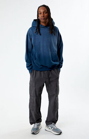 Navy Sprayed Hoodie image number 3