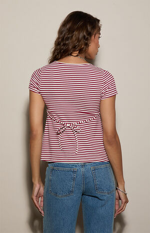 Chloe Crossover Babydoll T-Shirt image number 4