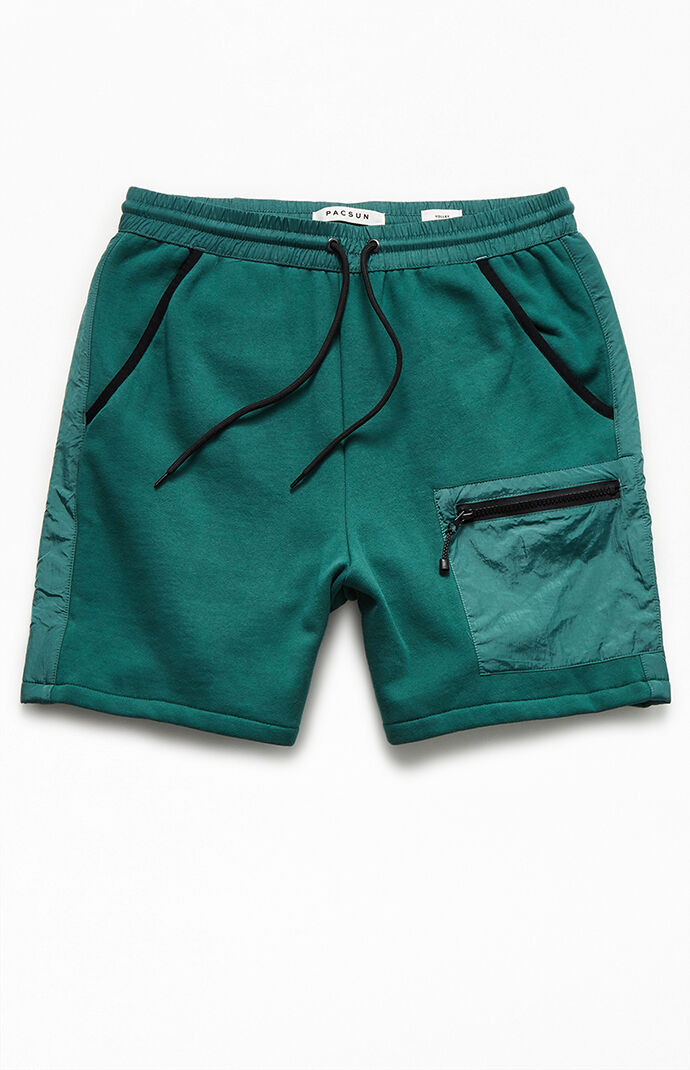 Nylon Volley Mixed Sweat Shorts