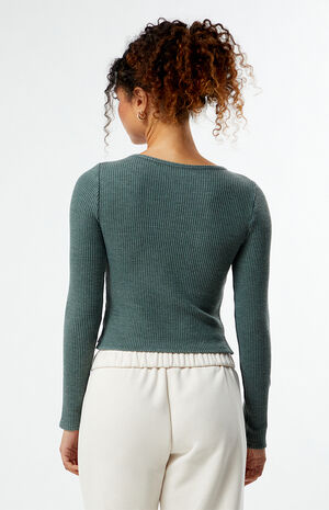Waffle Knit Long Sleeve Top image number 3