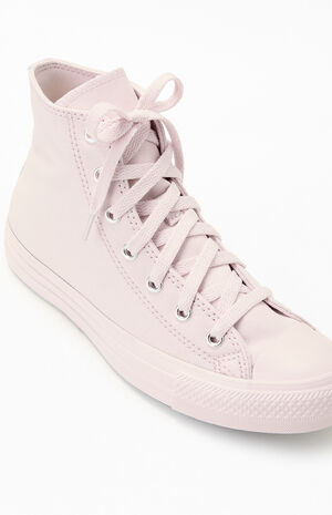 Kids Light Pink Chuck Taylor All Star Monochrome High Top Shoes image number 6