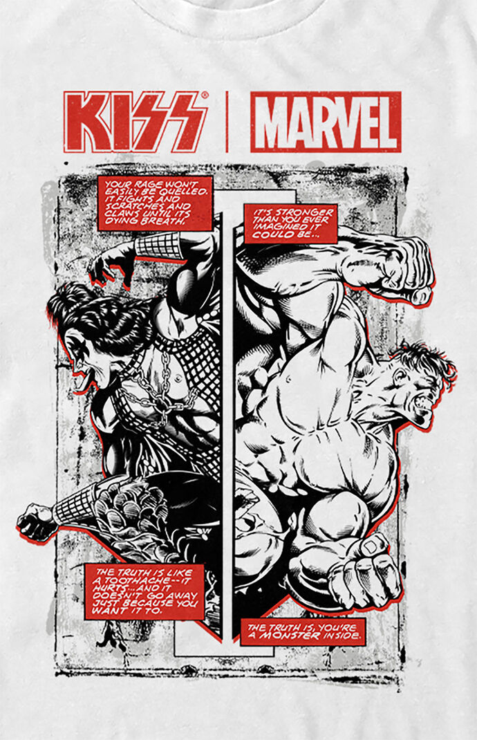 Marvel Kiss Hulk Mashup T-Shirt