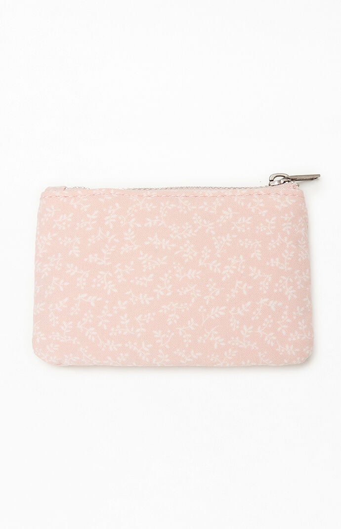 John Galt Pink Floral Coin Purse PacSun