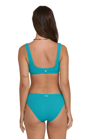 Blue Scrunch Scoop Tank Bikini Top image number 3