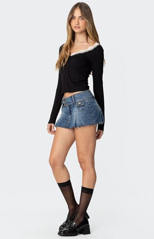 Tracey Lace Trim Top image number 3