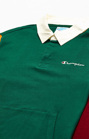 Colorblock Long Sleeve Rugby Shirt image number 2