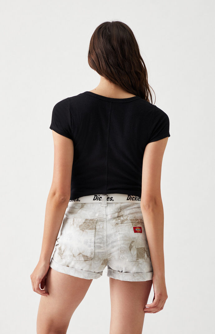 High Waisted Belted Shorts