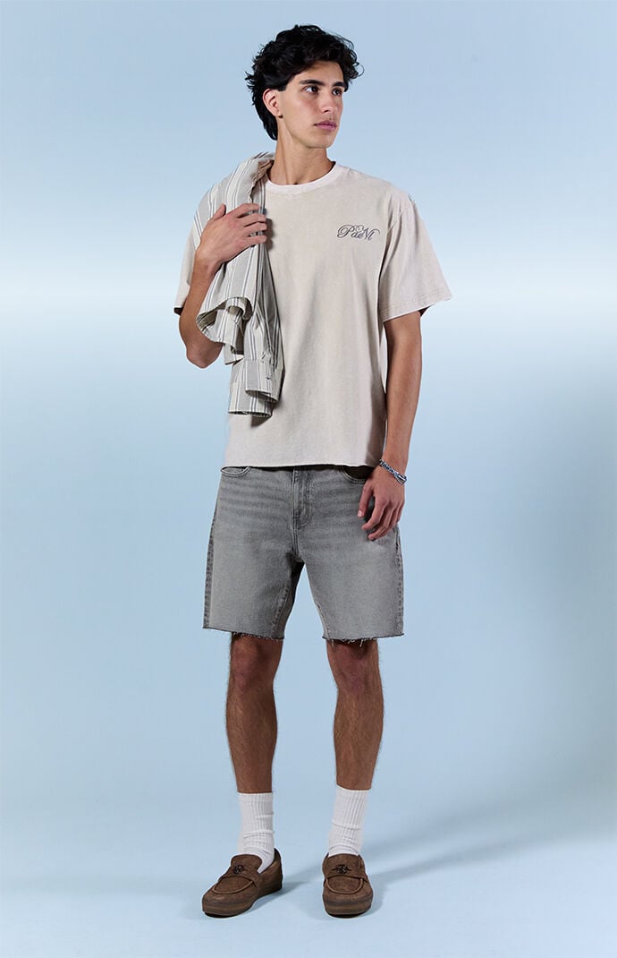 Pacsun Harrison Cutoff Baggy Jean Shorts Stretch