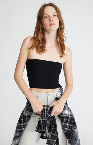 Basic Sweater Tube Top image number 2