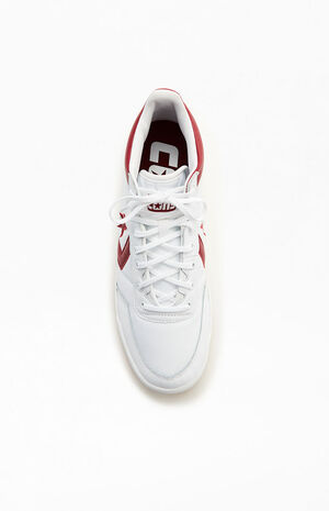 White & Burgundy Fastbreak Pro Shoes image number 5