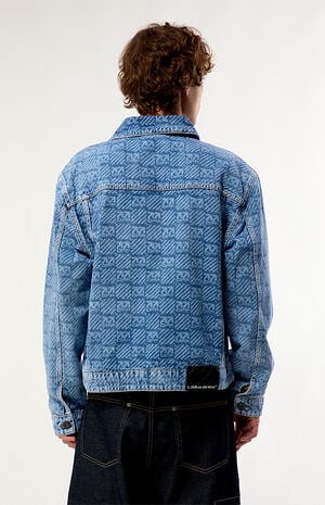All-Over Logo Print Jean Jacket image number 4
