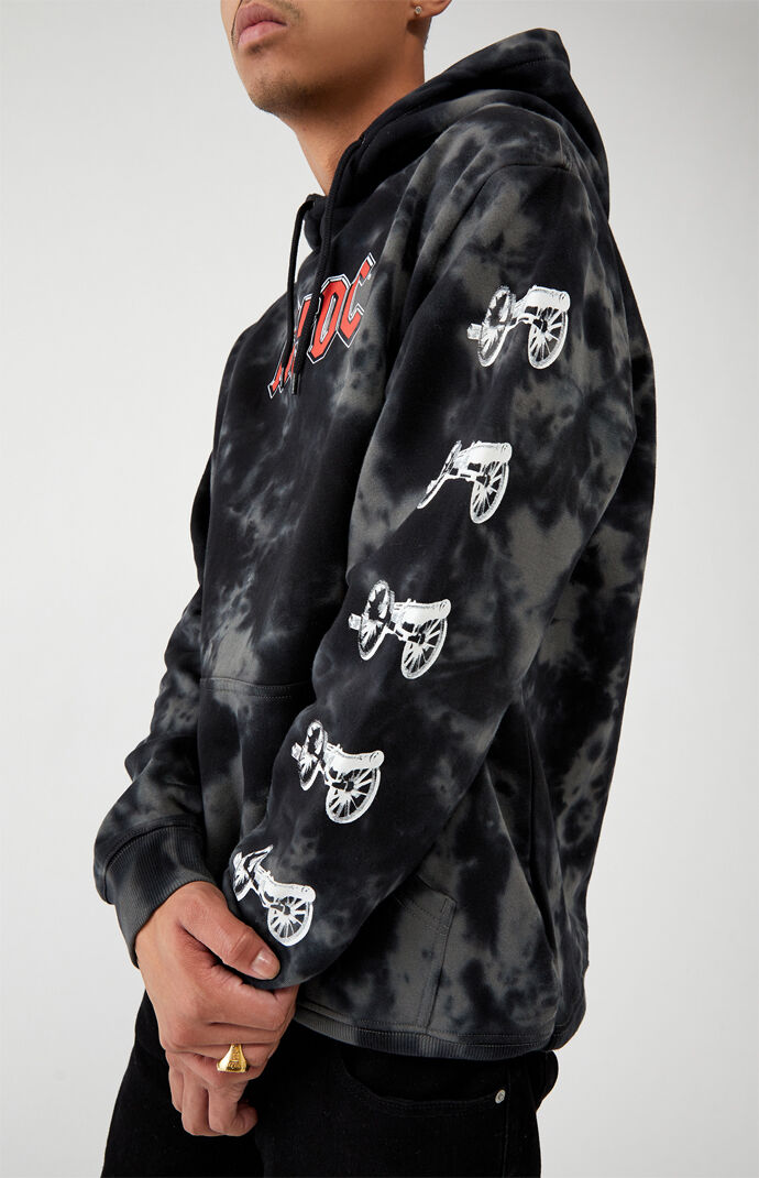 x AC/DX Tie-Dyed About To Rock Hoodie