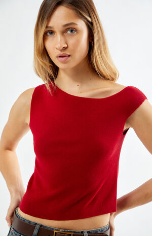 One Shoulder Sweater Top image number 5