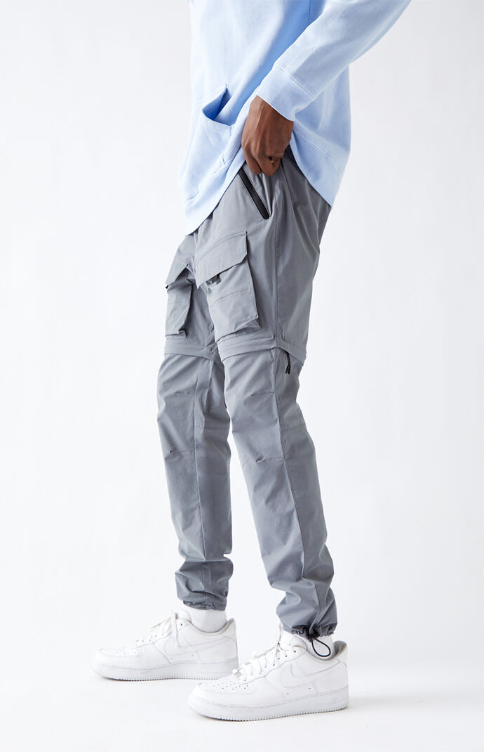 Utility Gray Zip-Off Cargo Pants