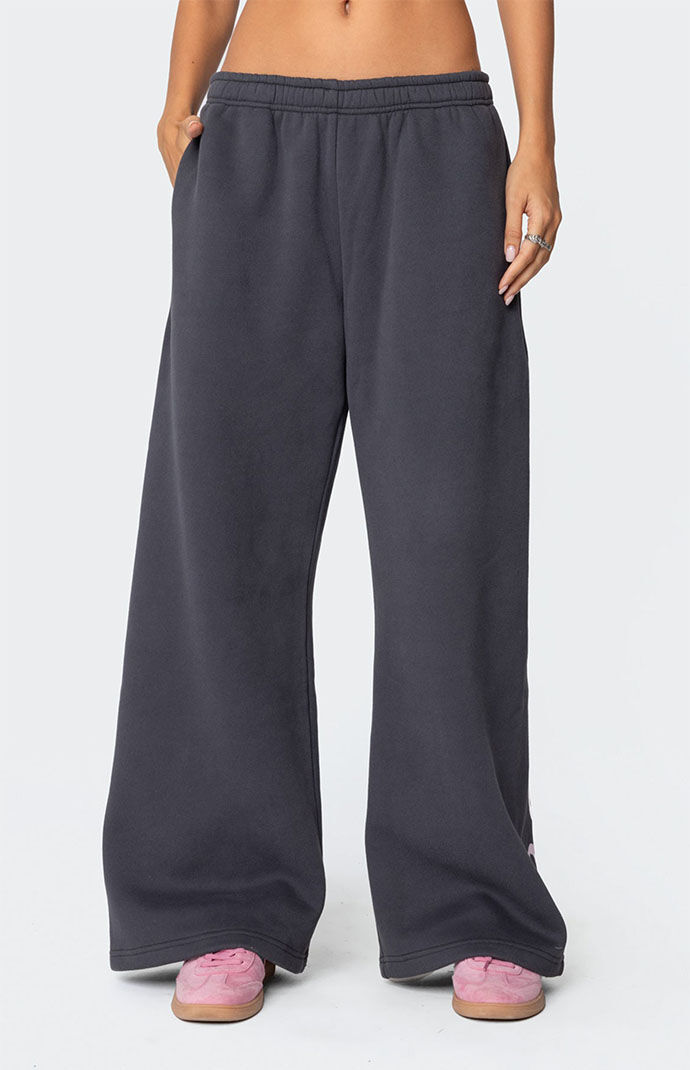 Thered S ribbon smocking sweat 黒 pants THEREDTHREAD / ザレッドスレッド】S ribbon smocking sweat pants