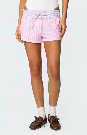 Baylee Contrast Striped Shorts Baylee Contrast Striped Shorts image number 2