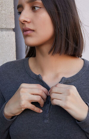 Gray Callan Thermal Long Sleeve Top image number 2