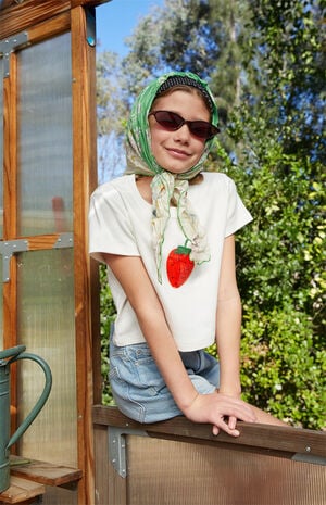 Strawberry&nbsp;Embellished Skimmer T-Shirt image number 1