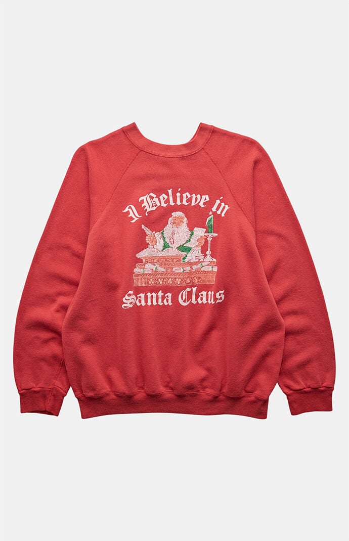 PS VINTAGE '90s I Believe in Santa Claus Crew Neck Sweatshirt