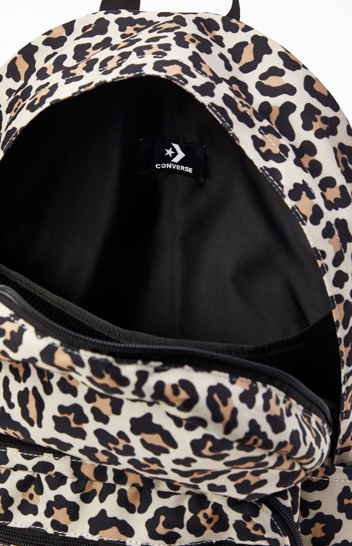 converse leopard backpack