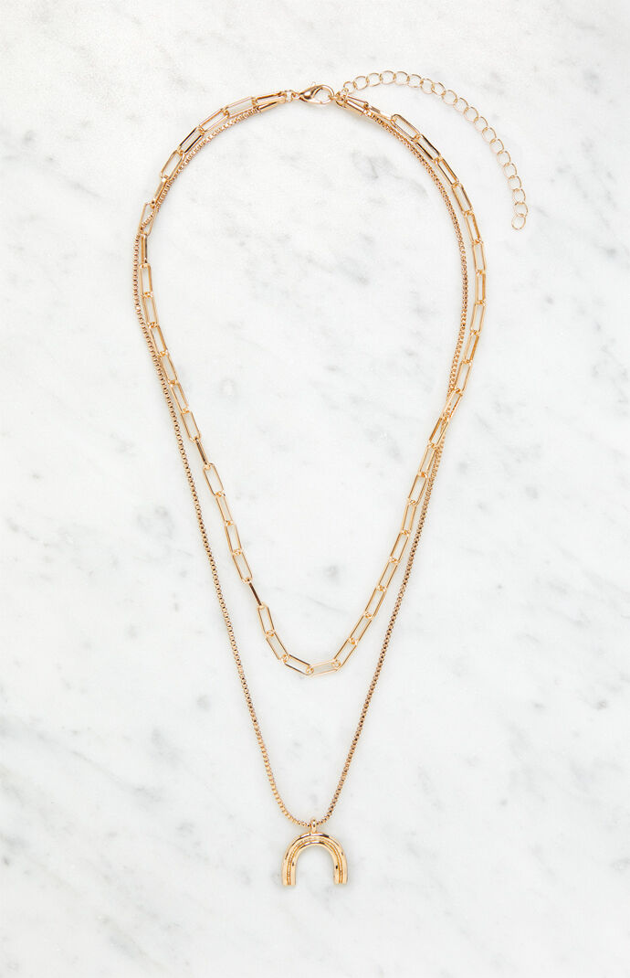 Gold Rainbow Necklace