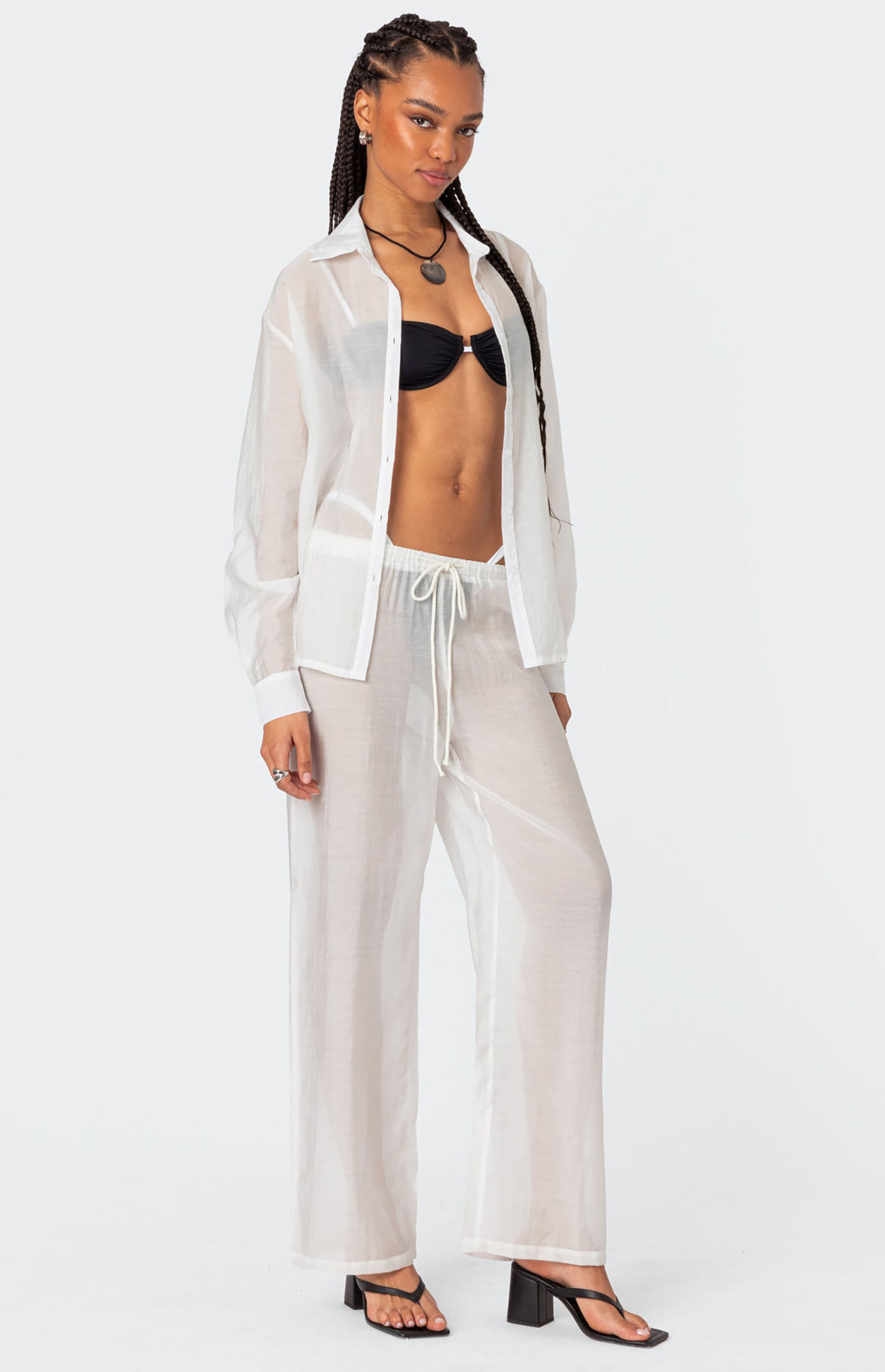 Edikted Breezy Sheer Pants | Pacsun