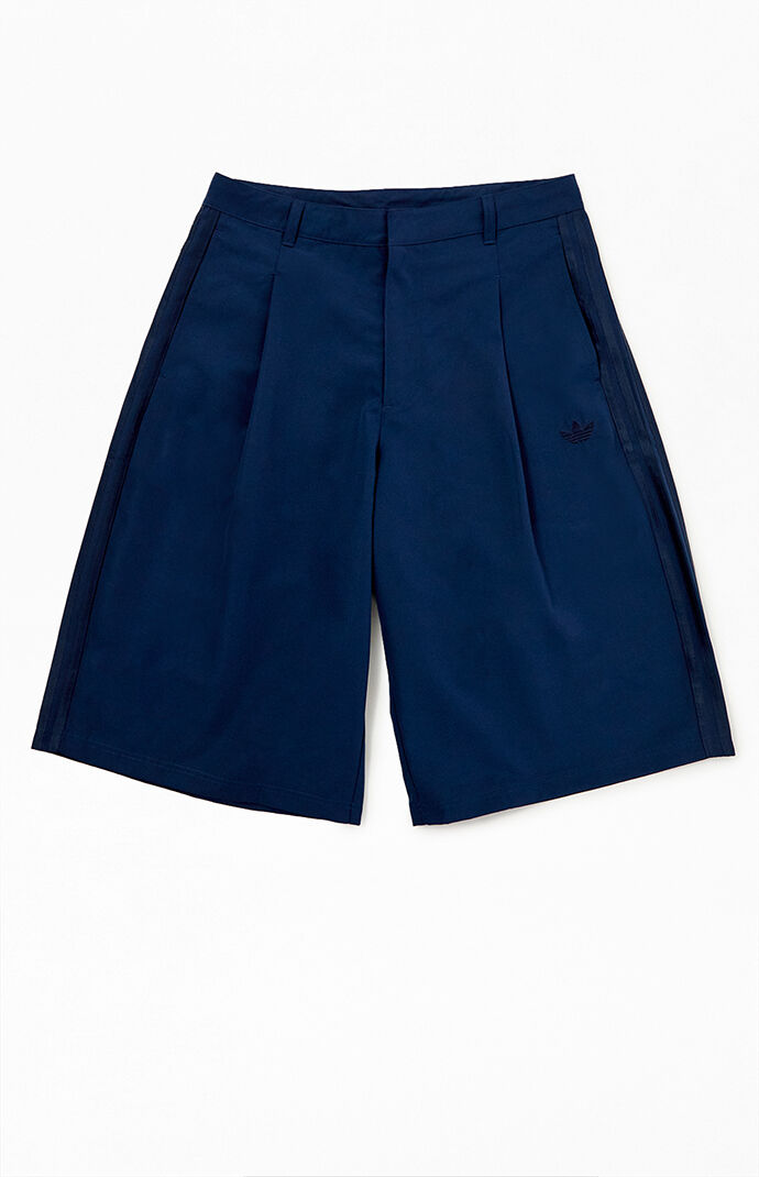 Adidas Men's Woven Long Shorts in Navy - Size Medium
