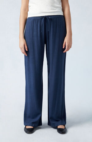 Linen Pull-On Pants image number 2