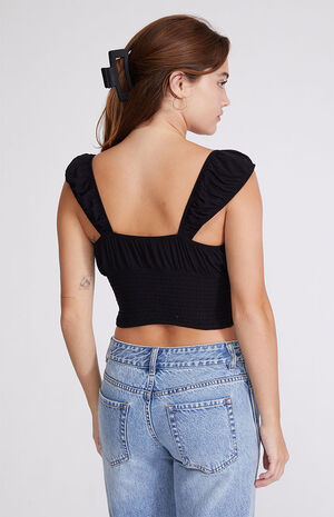 Smocked Button Down Top image number 4