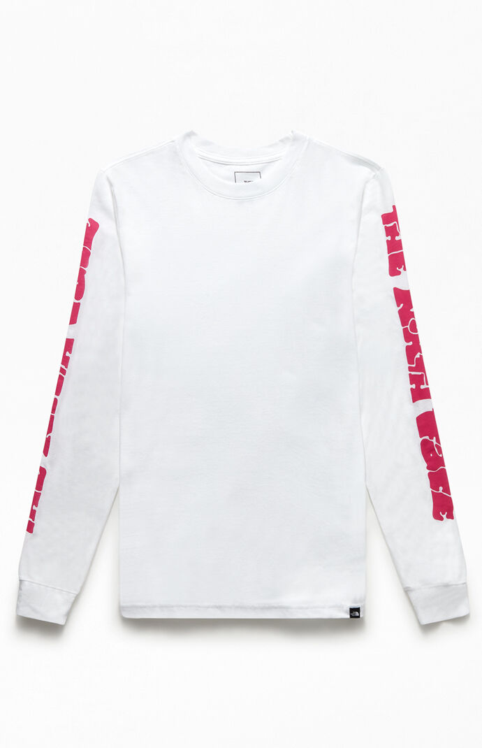 north face never stop exploring long sleeve t shirt