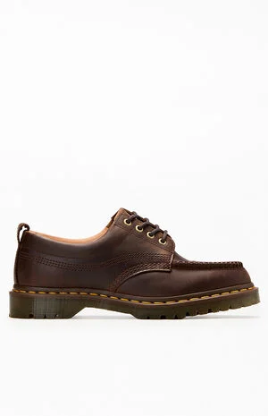 Lowell Dark Brown Crazy Horse Leather Loafers image number 1