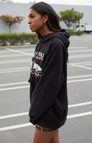 Road Tour Oversized Graphic Hoodie