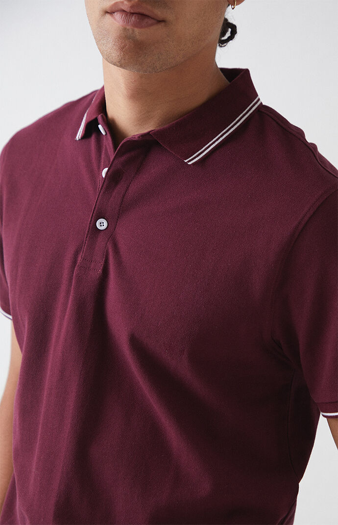 Pique Stripe Polo Shirt