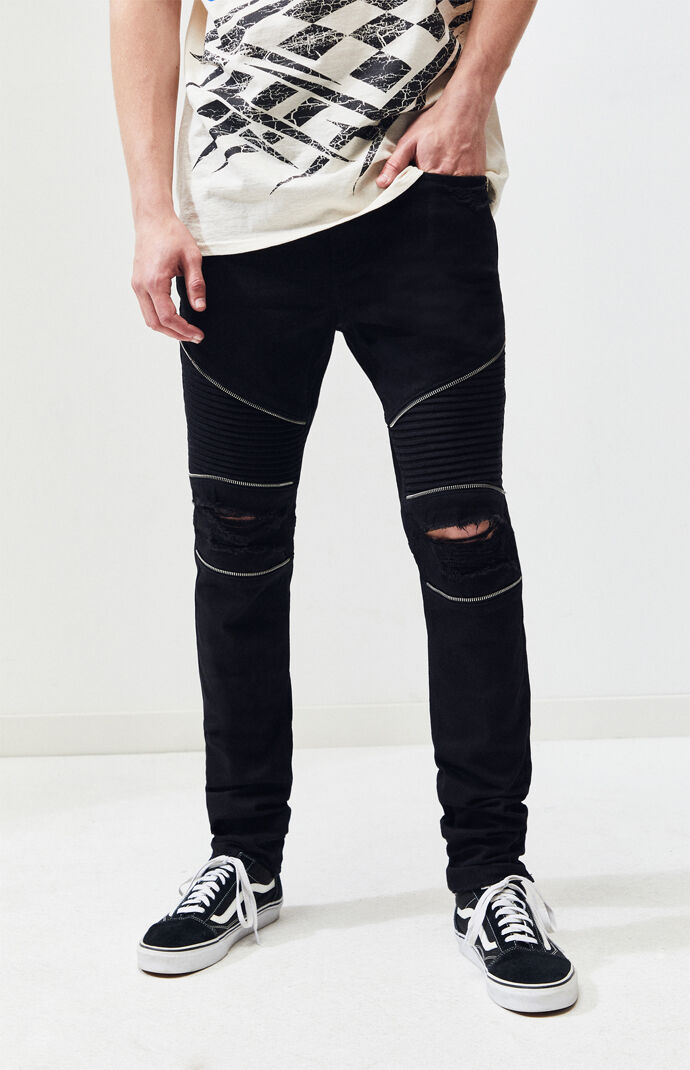 skinny jeans with zippers
