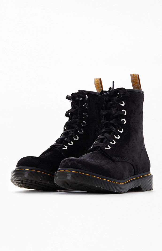 Crushed velvet on sale doc martens