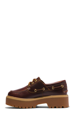 Women's Rootbeer Stone Street Boat Shoes image number 6