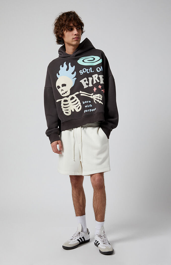 Cream fleece clearance shorts
