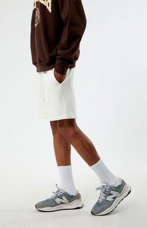 PacSun Fleece Cream Sweat Shorts