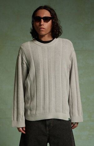 by Pacsun Tonal Stripe Long Sleeve Sweater image number 2